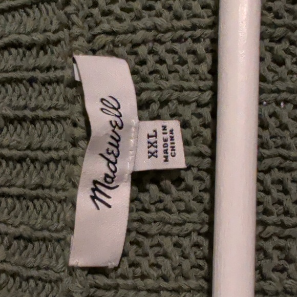 MADEWELL olive green bobble cardigan - size xxl - Picture 4 of 7